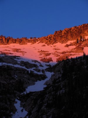 Sunrise on Climber's route