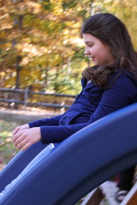 Here's Rebecca on the slide