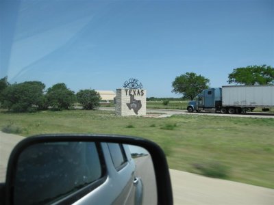 Entering Texas! A new state!