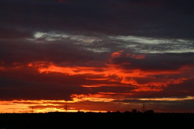 Sunset over Cleckheaton