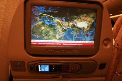 Emirates seatback