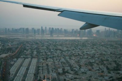 Landing at Dubai