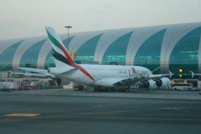Emirates A380 at Dubai