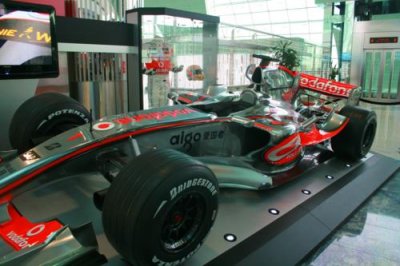 Lewis Hamilton's F1 winning car from 2008, Dubai