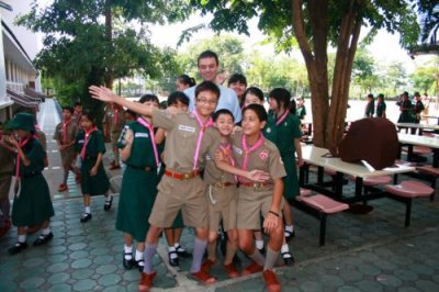 Andy at Varee School, Chiang Mai