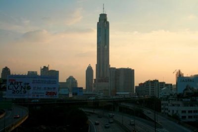 Baiyoke tower at twilight