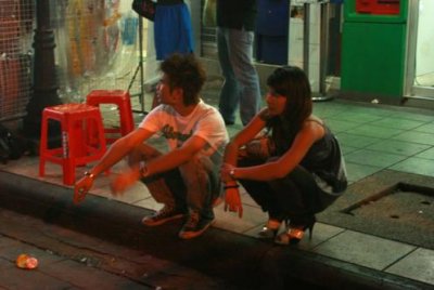 Young Thais on Khao San Road