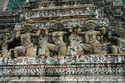 Carvings at Wat Arun, Bangkok