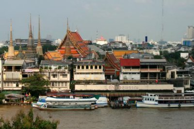View east from Wat Arun