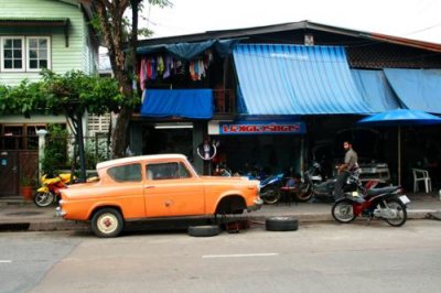 A garage in Thonburi