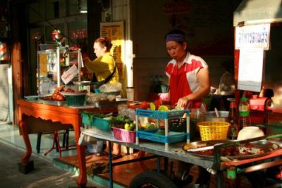 Food stalls in Thonburi