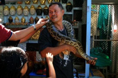 Man with Snake, Damnoen Saduak