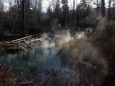 Liard Hot Springs; a manditory stop on the Alaska Highway