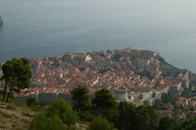 Dubrovnik from top of Mt. Srd