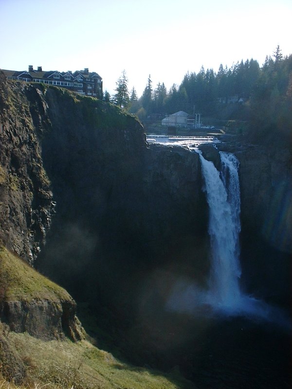 Sahalish lodge at Snoqualmi Falls,