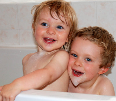 Little ones in the bath