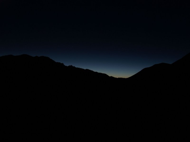 Nightfall in the Himalayas