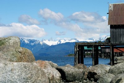 Boat house and Devil's Thumb