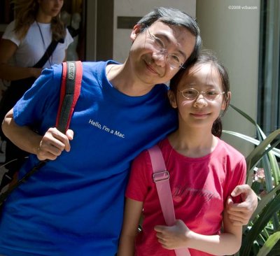 Phil Kwong with his daughter, Natalie.
