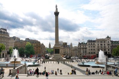 A postcard from Trafalgar Square