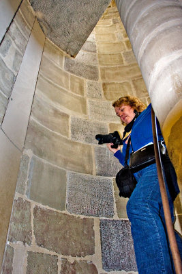 Navigating the spiral staircase