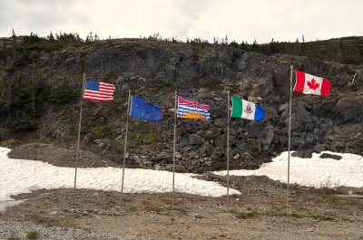 Multi-nation point near Yukon Territory