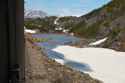 Snow melt on White Pass