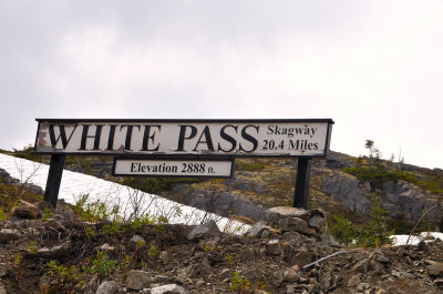 White Pass sign