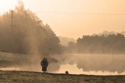 foggy sunrise