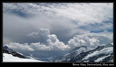 Clouds over Berne Alps