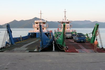 2 ships at dock