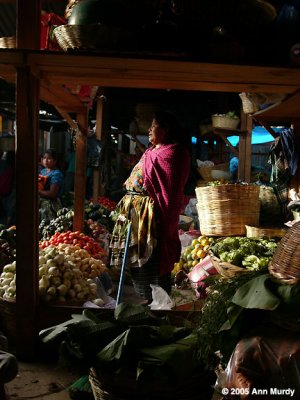 Vendor inside market
