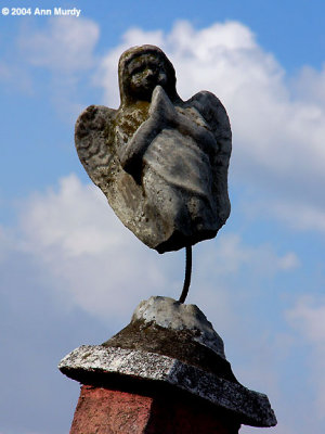 Floating stone angel