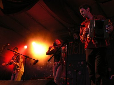 and her band
