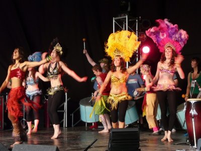 Electricat On The Blazing Saddles Stage
