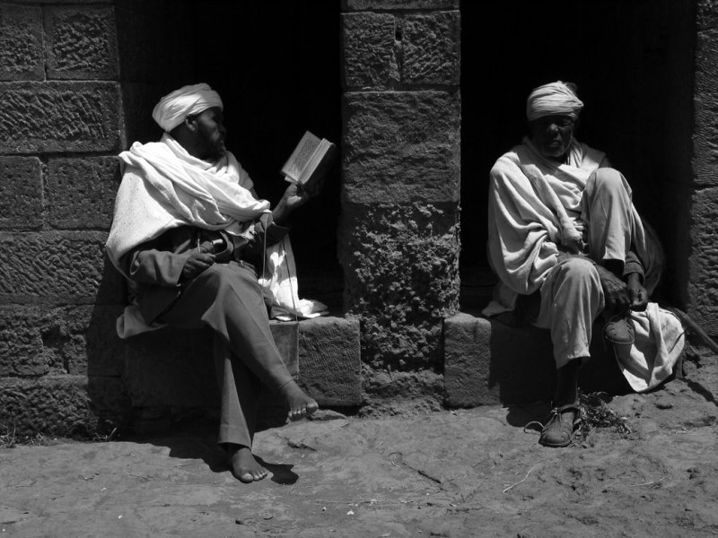 Two priests1 bw.jpg