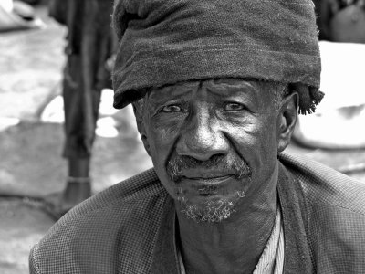 Old man at Key Afar market bw.jpg