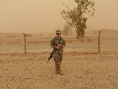 a little dust storm