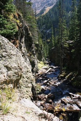 Canyon carved by a small stream