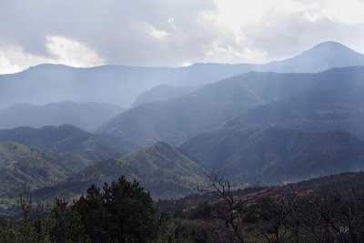 Clouded view of Moutains