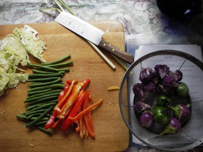 Vegetables to crunch