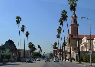 LA through the windscreen