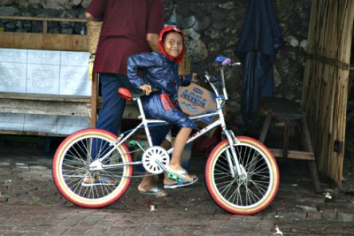 Boy on Bike in Bali