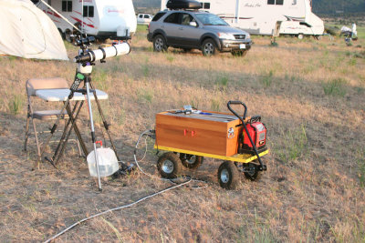 Nice battery pack wagon with solar panels