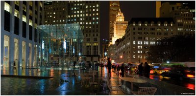 The Apple Store at Night
