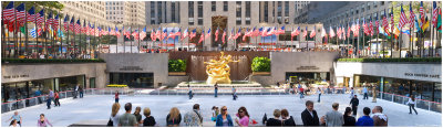 Ice Skating in  Rockefeller Center