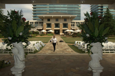 Marcus and Robyn's Wedding Pre-Ceremony Setup