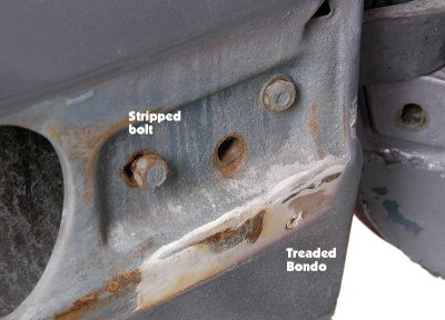 Driver Side Hinge Access