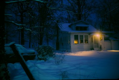 Holland Point night snow