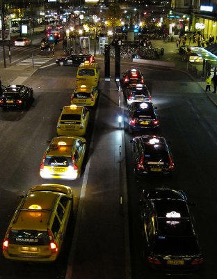 Yellow cab & Black cab